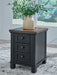 Wildenauer - Brown / Black - Chair Side End Table - Simple Home Plus