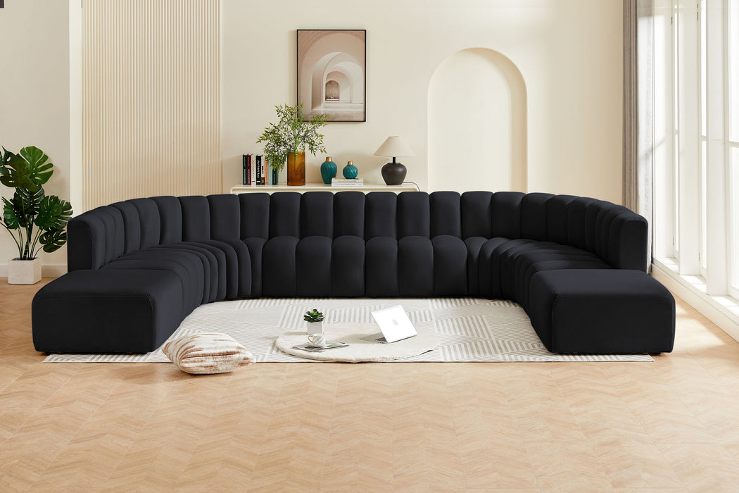 Arc - Velvet Modular Sectional - Simple Home Plus