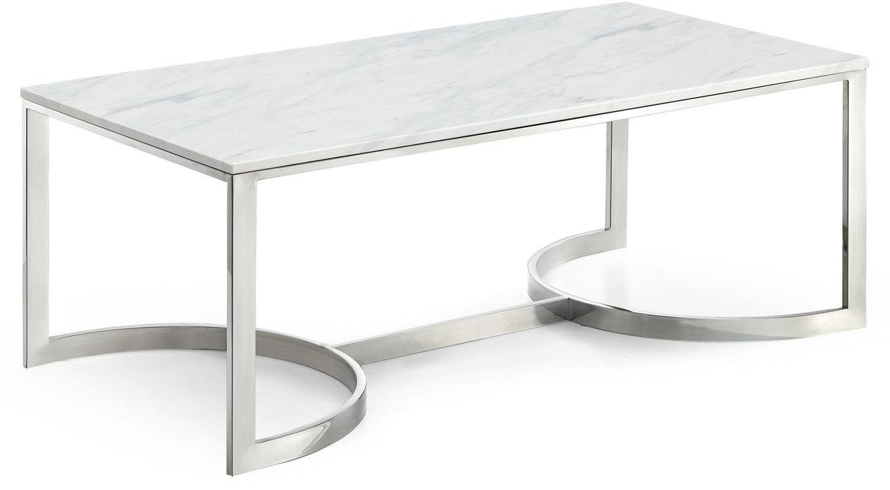 Copley - Coffee Table - Pearl Silver - Simple Home Plus