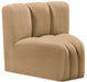 Arc - Velvet Curved Corner Chair - Simple Home Plus