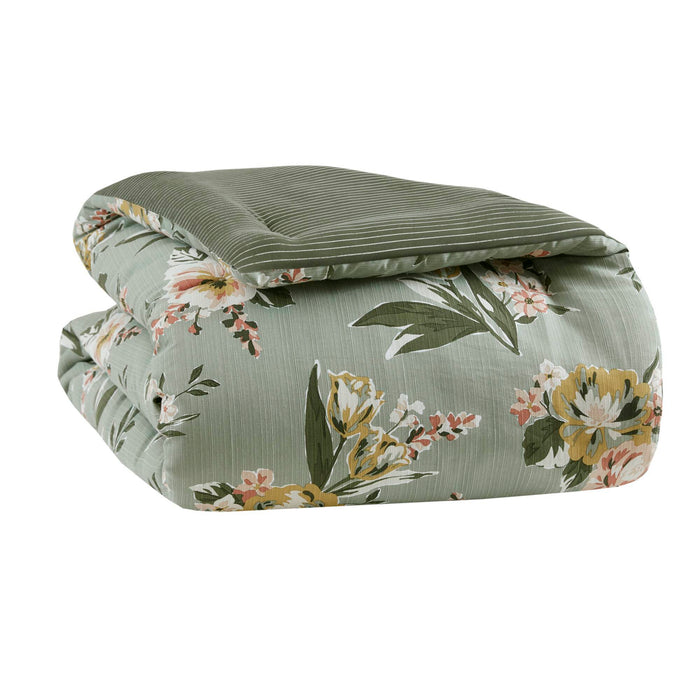 Salara - King Comforter Set - Green - Simple Home Plus