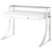 Gemma - 2-Drawer Writing Desk - White High Gloss - Simple Home Plus