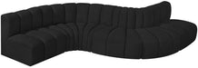 Arc - Boucle Fabric 6 Piece Curved Modular Sofa - Simple Home Plus
