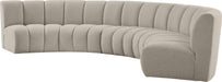 Infinity - 5 Piece Boucle Modular Sectional - Simple Home Plus