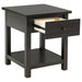 Payne - 1 Drawers Wood End Table with Shelf - Simple Home Plus