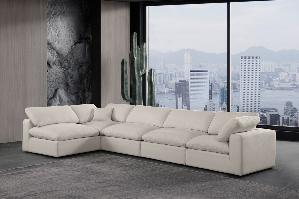 Comfy - 5 Piece Linen Modular Sectional - Simple Home Plus
