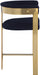 Romeo - Boucle Counter Stool With Gold Base (Set of 2) - Simple Home Plus