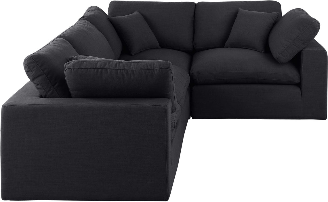 Comfy - 4 Piece Linen Fabric Modular Sectional - Simple Home Plus