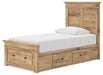Makidern - Panel Storage Bed With 2 Under Bed Storage Units - Simple Home Plus