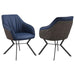 Mayer - Upholstered Dining Arm Chair (Set of 2) - Blue - Simple Home Plus