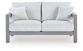 Hurley Park - Gray - Loveseat With Cushion - Simple Home Plus