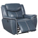Sloane - Upholstered Padded Arm Recliner Chair - Blue - Simple Home Plus