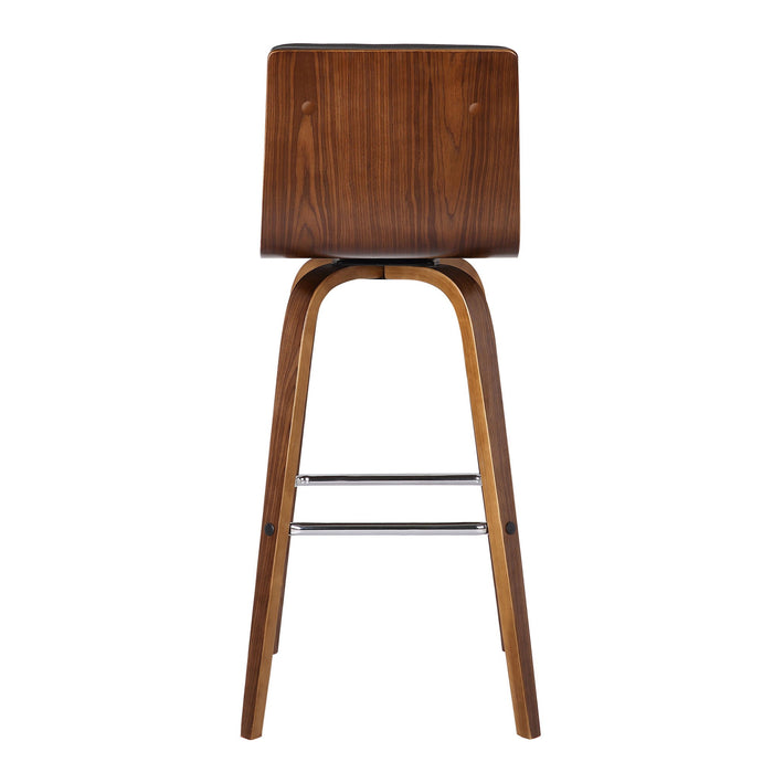 Vienna - 26" Swivel Counter Stool - Walnut Wood - Simple Home Plus