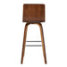 Vienna - 26" Swivel Counter Stool - Walnut Wood - Simple Home Plus