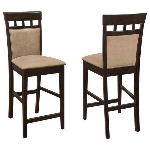 Gabriel - Closed Back Counter Chair (Set of 2) - Cappuccino - Simple Home Plus