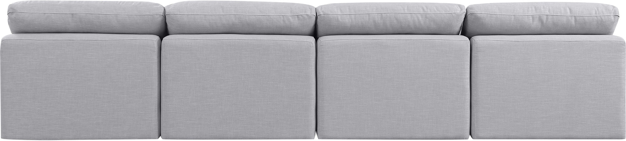 Indulge - Linen 4 Seat Modular Armless Sofa - Simple Home Plus