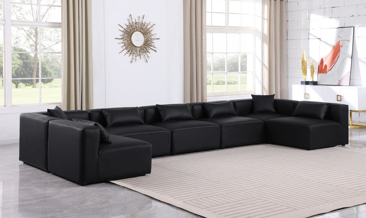 Cube - 7 Piece Modular U-Shaped Sectional - Simple Home Plus