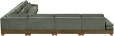 Turin - Chenille Fabric Upholstered Modular Sectional - Green - Simple Home Plus