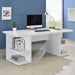 Alice - 4-Shelf Engineered Wood Writing Desk - White - Simple Home Plus