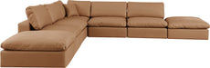 Comfy - 7 Piece Faux Leather Modular Corner Sectional - Simple Home Plus