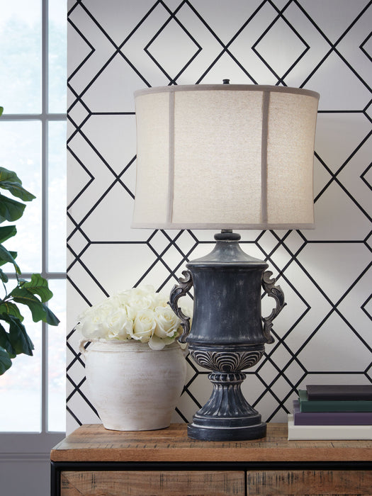Morvanford - Antique Black - Poly Table Lamp - Simple Home Plus