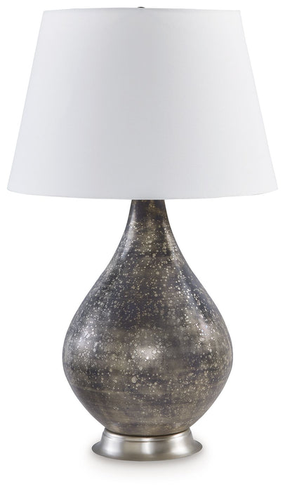 Bluacy - Antique Gray - Glass Table Lamp - Simple Home Plus