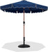 Amalfi - Patio Umbrella - Black Base / Light Brown Pole - Simple Home Plus