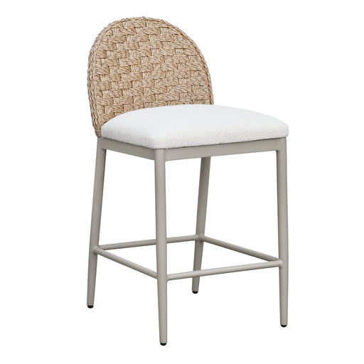 Kobalt - Counter Height Outdoor Barstool - Ivory - Simple Home Plus
