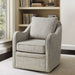 Brianne - Wide Seat Swivel Arm Chair - Gray Multi - Simple Home Plus