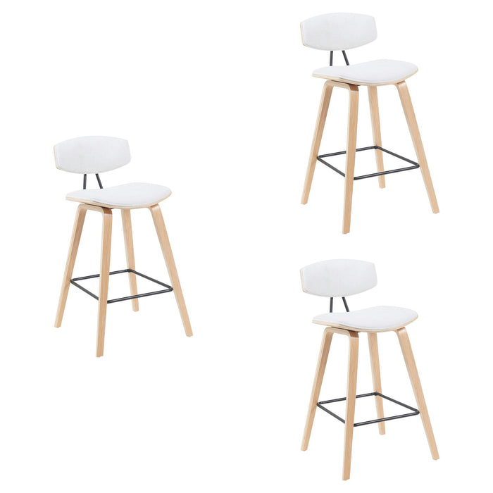 Fox - Swivel Counter Height Stool - Light Brown - Simple Home Plus