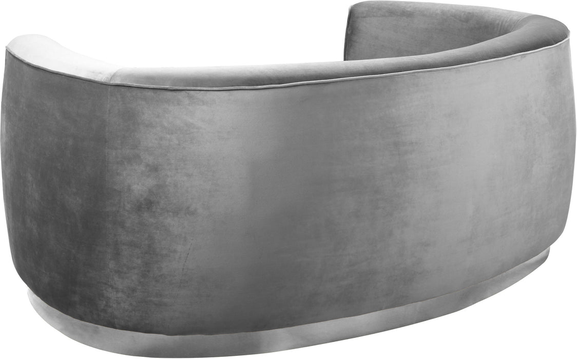 Julian - Loveseat with Chrome Base - Simple Home Plus