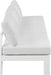 Nizuc - Outdoor Patio 3 Seat Armless Modular Sofa With White Frame - Simple Home Plus