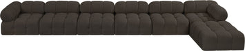 Ames - 7 Piece Boucle Fabric Modular L-Shaped Sectional - Simple Home Plus