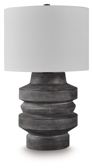 Wahida - Distressed Black - Poly Table Lamp - Simple Home Plus