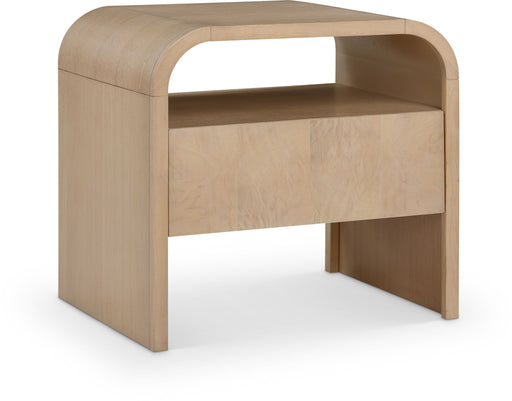 Giada - Solid Wood And Veneer Nightstand - Simple Home Plus