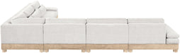Turin - Chenille Fabric Upholstered Modular Sectional - White - Simple Home Plus