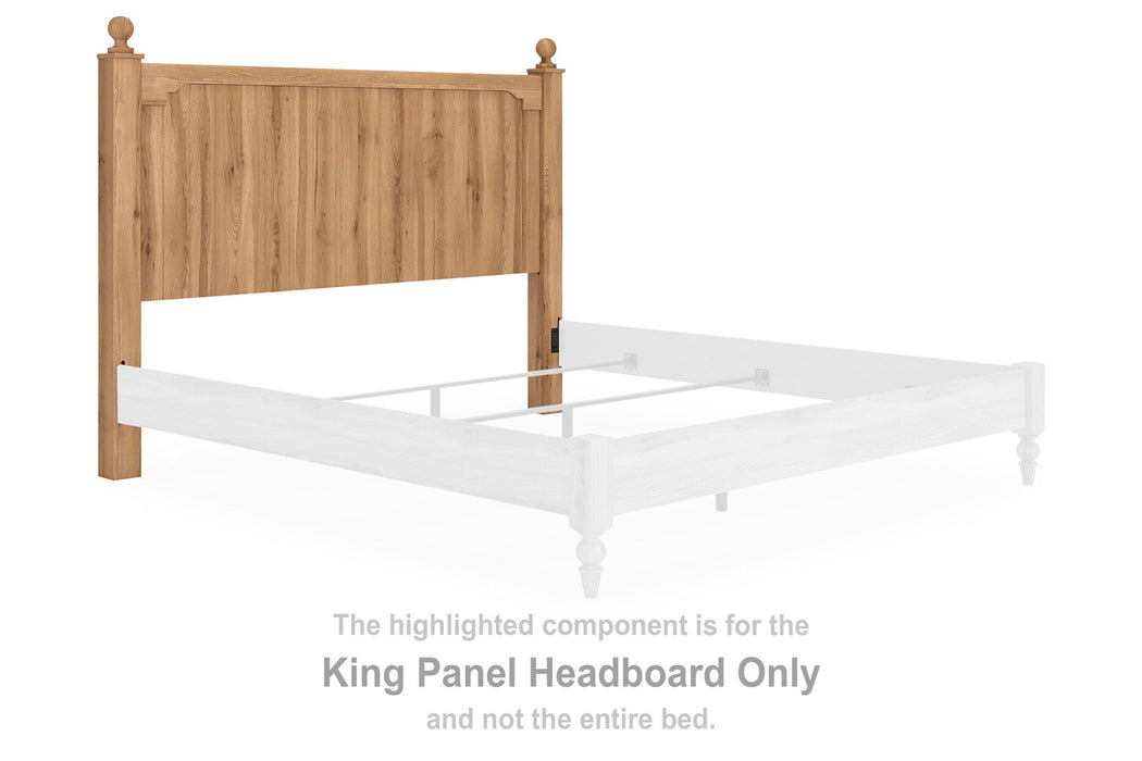 Aleaport - King Panel Headboard - Warm Brown - Simple Home Plus