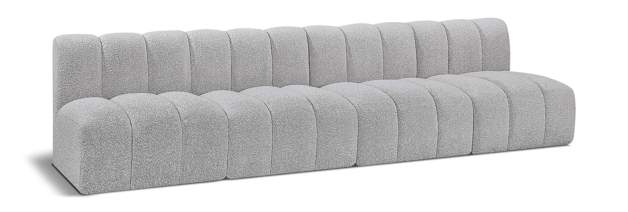 Arc - Boucle Fabric 4 Seats Modular Sofa - Simple Home Plus