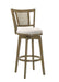 Isla - 26" Putty Brown Counter Height Rubberwood Swivel Barstool - Simple Home Plus