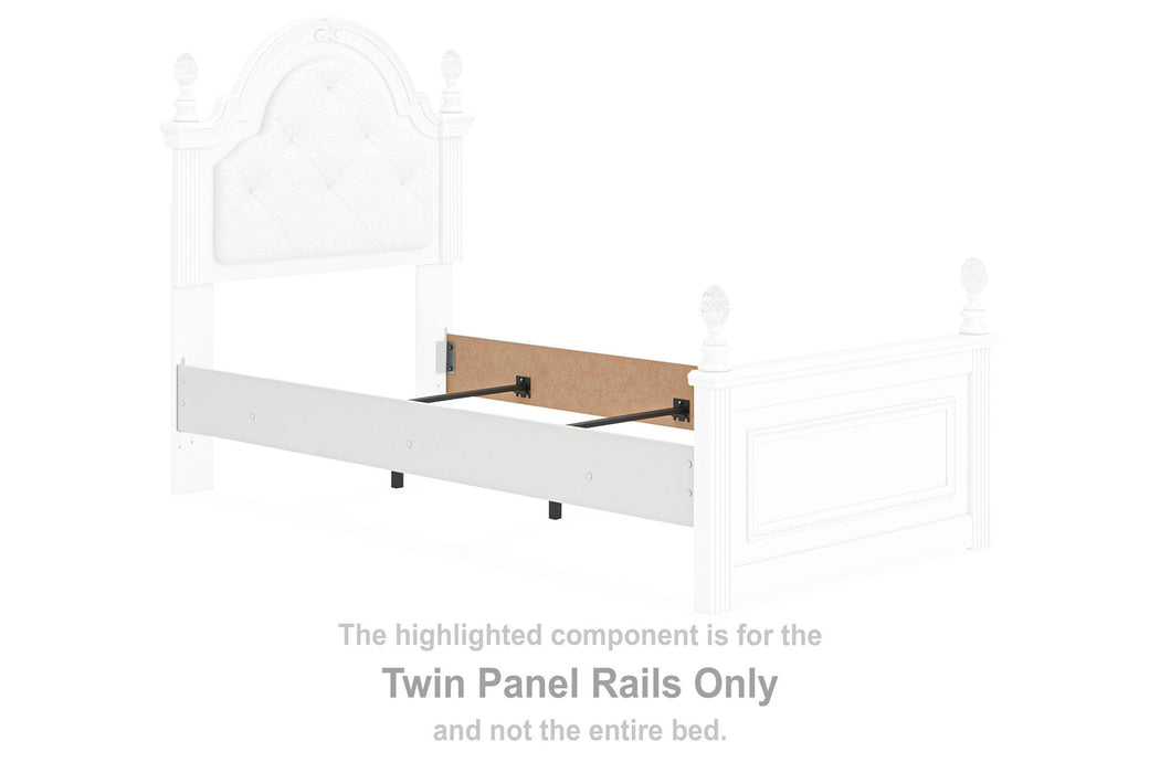Kozlani - Twin Panel Rails - White - Simple Home Plus