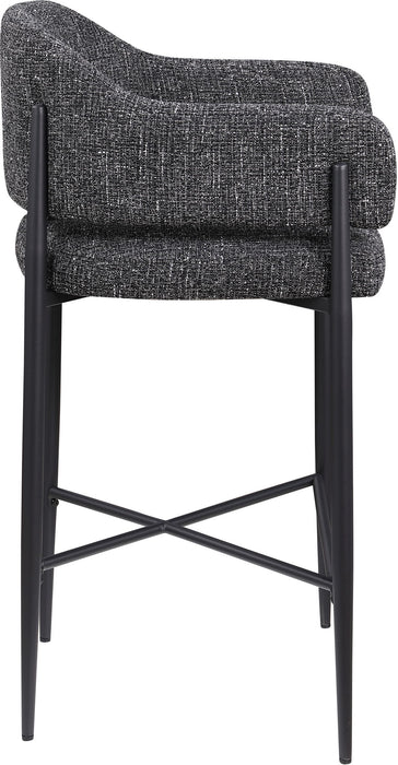 Dame - Fabric Upholstered Counter Stool (Set of 2) - Simple Home Plus