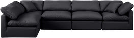 Indulge - Faux Leather 5 Piece Modular Sectional - Simple Home Plus