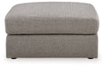 Lindon - Oversized Accent Ottoman - Smoke - Simple Home Plus