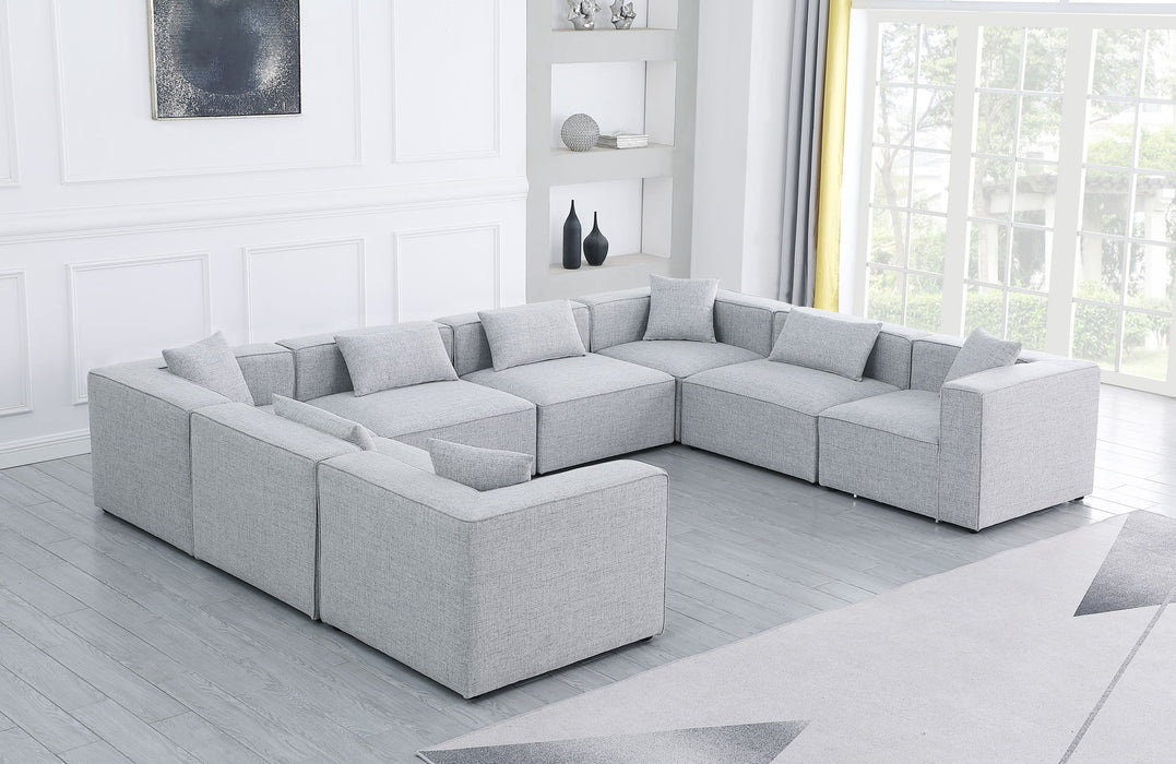Cube - Linen 8 Piece Modular Sectional - Simple Home Plus