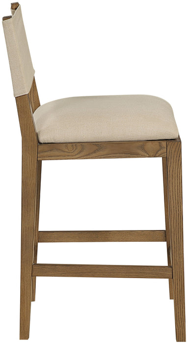 Avon - Linen Textured Performance Fabric Counter Stool - Simple Home Plus