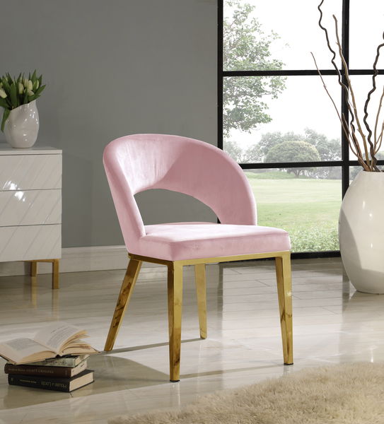 Roberto - Dining Chair with Gold Legs