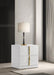 Ines - 2-Drawer Nightstand Bedside Table - White High Gloss - Simple Home Plus