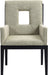 Gwendolyn - Dining Arm Chair With Black Frame - Simple Home Plus