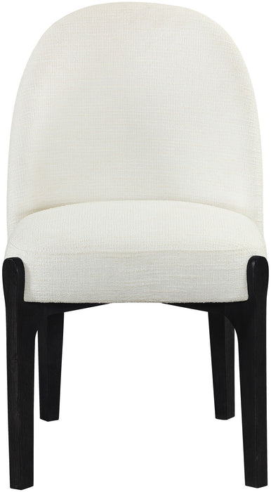 Torino - Upholstered Dining Chair With Brushed Black Base (Set of 2) - Simple Home Plus
