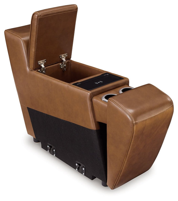 Temmpton - Console With Storage - Chocolate - Simple Home Plus